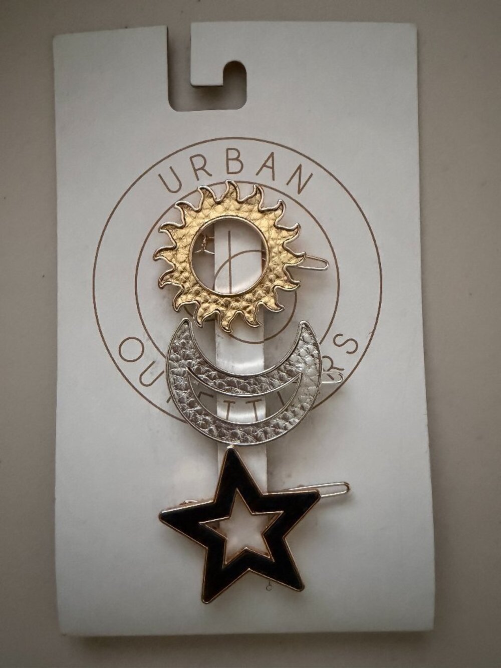Urban Outfitters 3-Piece Celestial Hair Clip Set